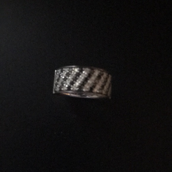 14kt Black Diamond and Diamond Ring - Picture 2 of 3